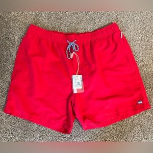 Men’s Southern Tide Swim Trunk Channel Marker Red XL **NWT**